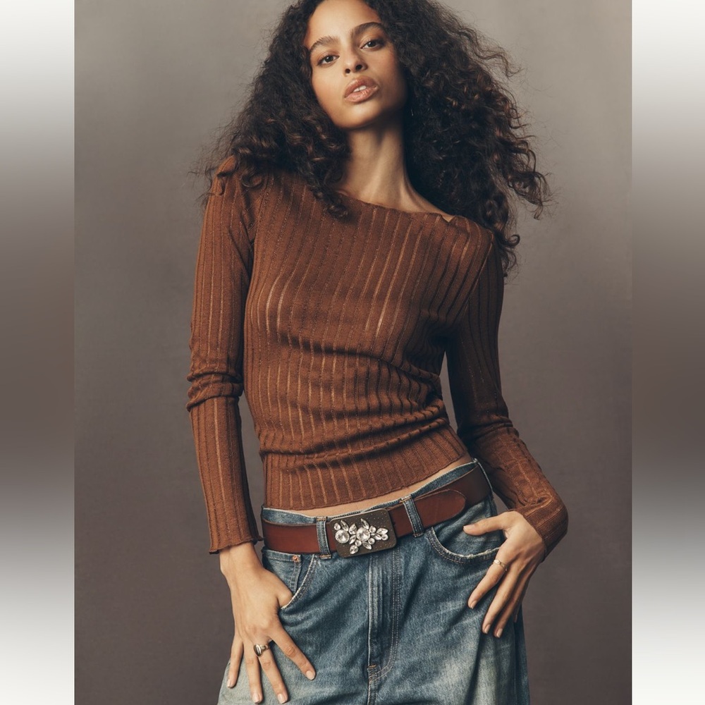 NWT PILCRO Perfect Layering Knit Tee